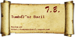 Tumbász Bazil névjegykártya